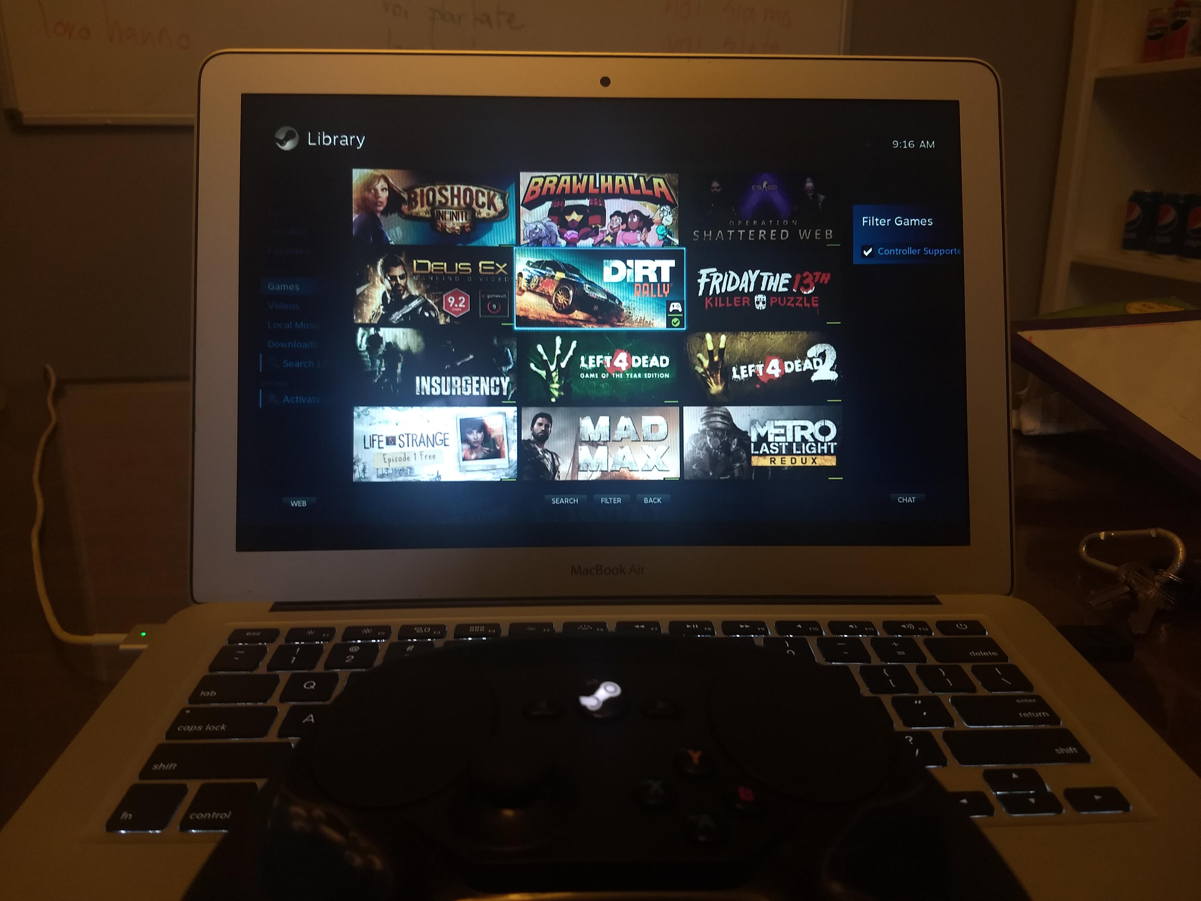 best controller for steam on a mac
